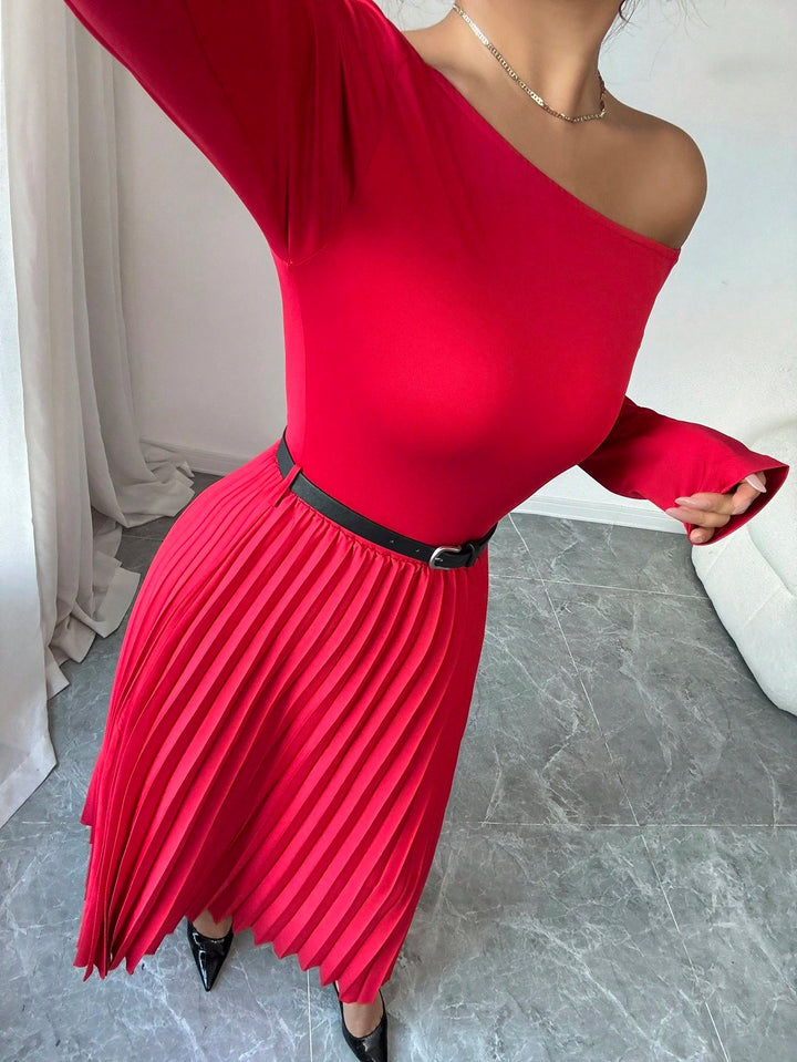 Rochie maxi Shein, roșu