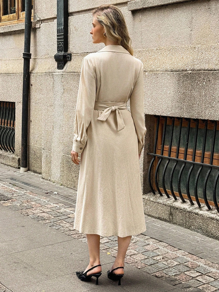 Rochie midi SHEIN, kaki