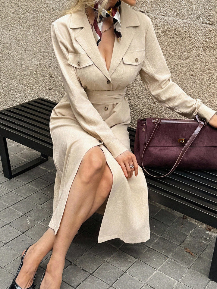 Rochie midi SHEIN, kaki