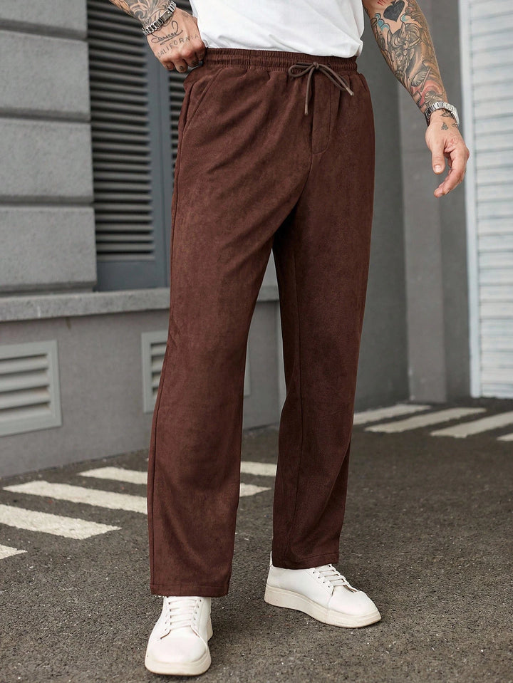 Pantaloni SHEIN, maro