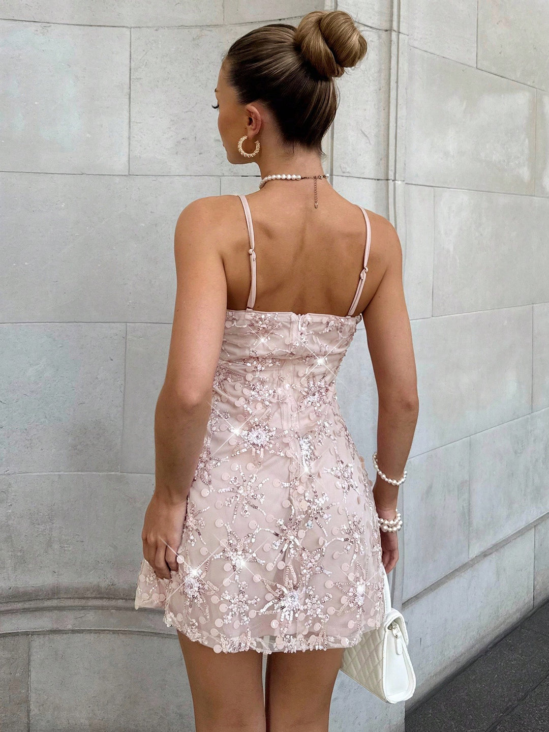 Rochie scurtă SHEIN, roz