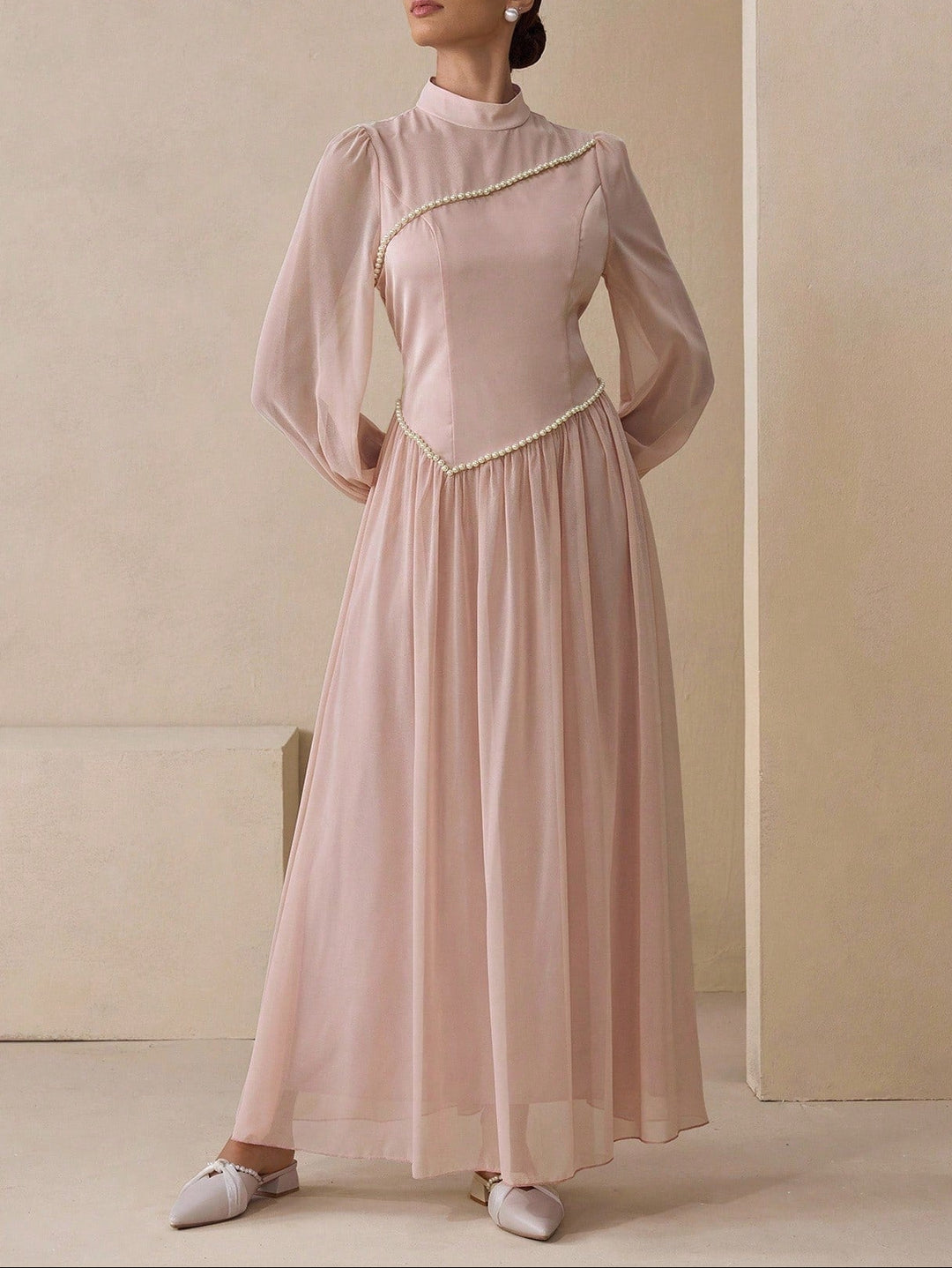 Rochie maxi Shein, roz