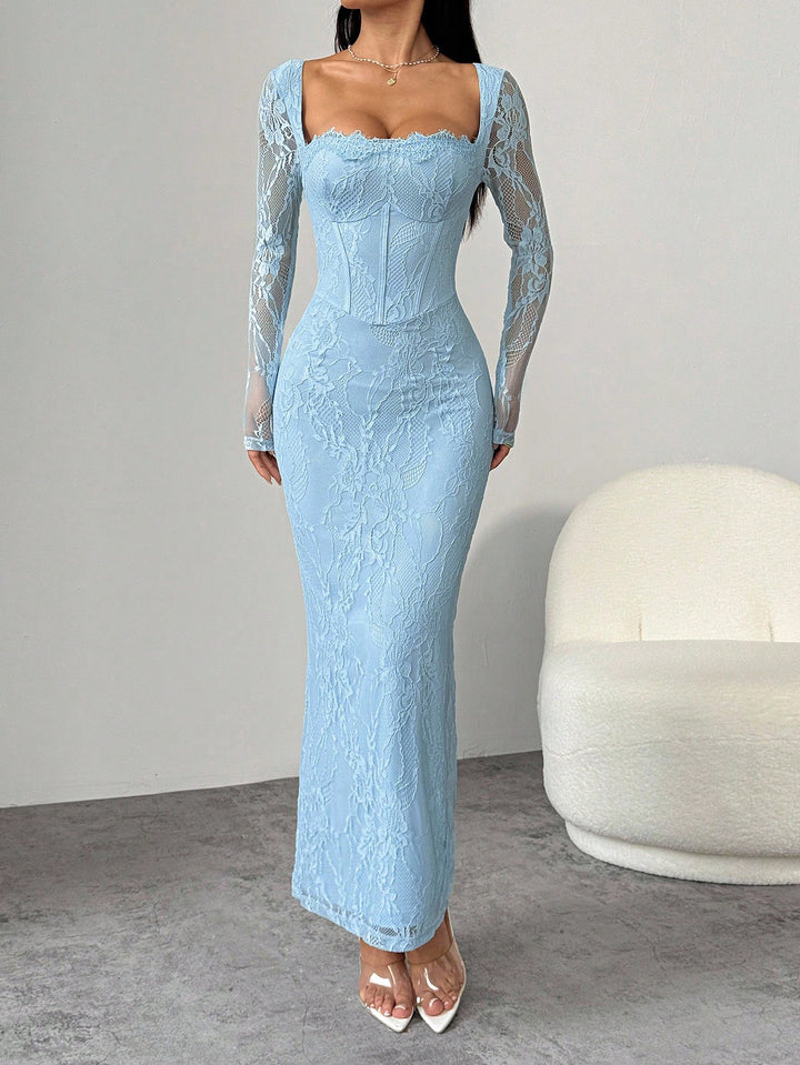 Rochie maxi SHEIN, albastru