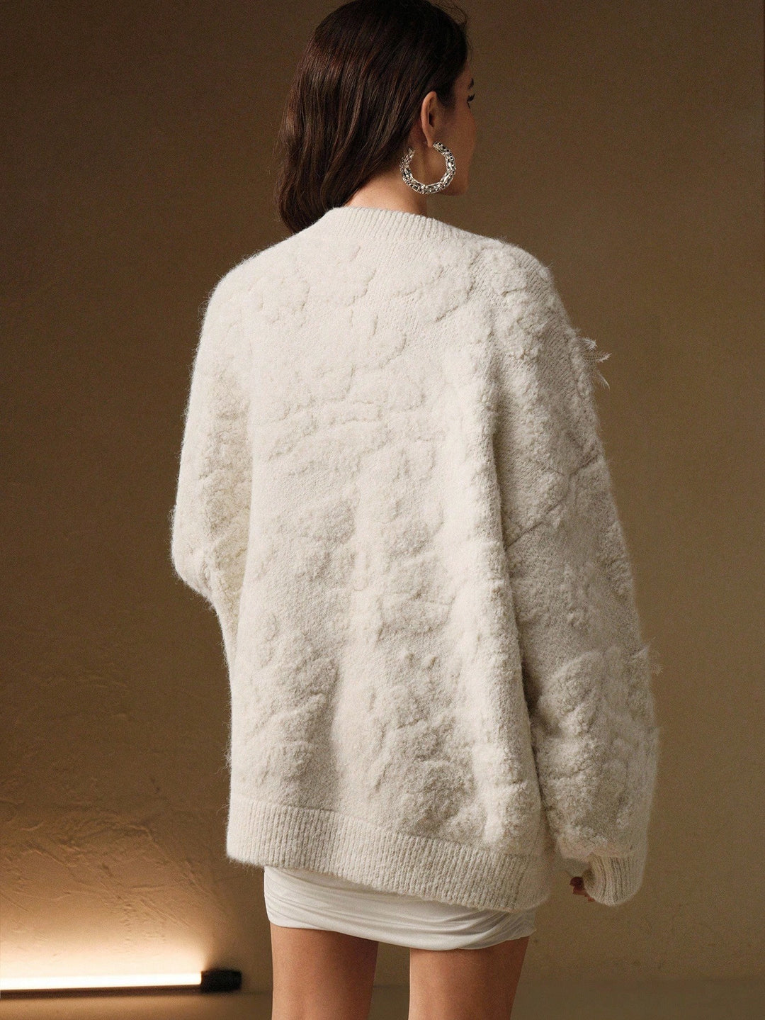 Cardigan SHEIN, alb