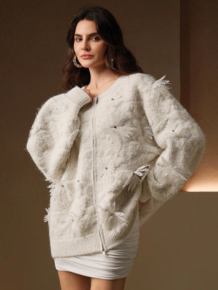 Cardigan SHEIN, alb