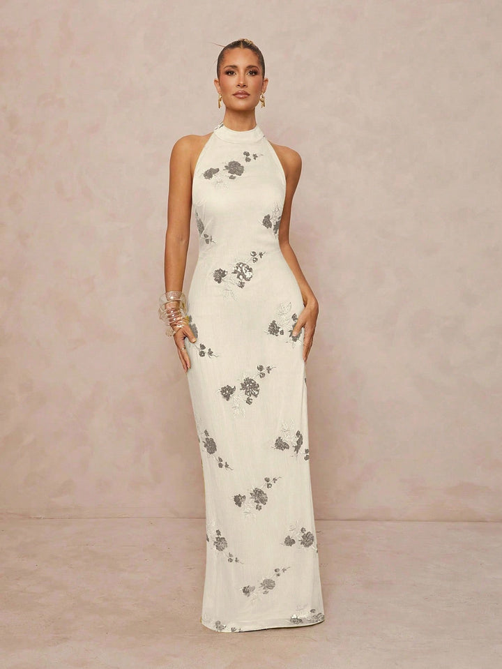 Rochie maxi SHEIN, portocaliu