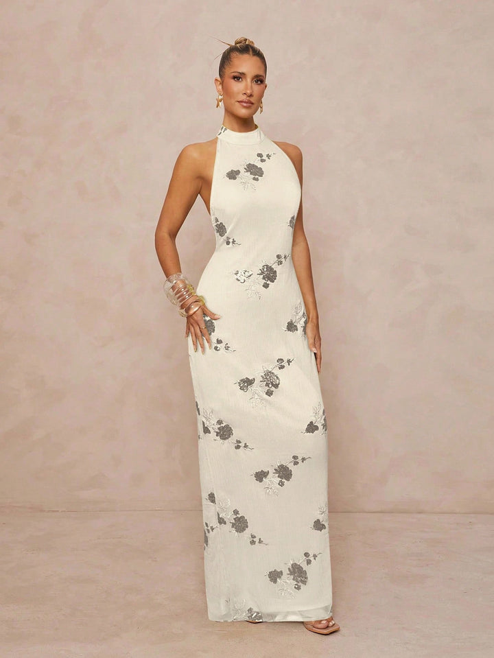 Rochie maxi SHEIN, portocaliu