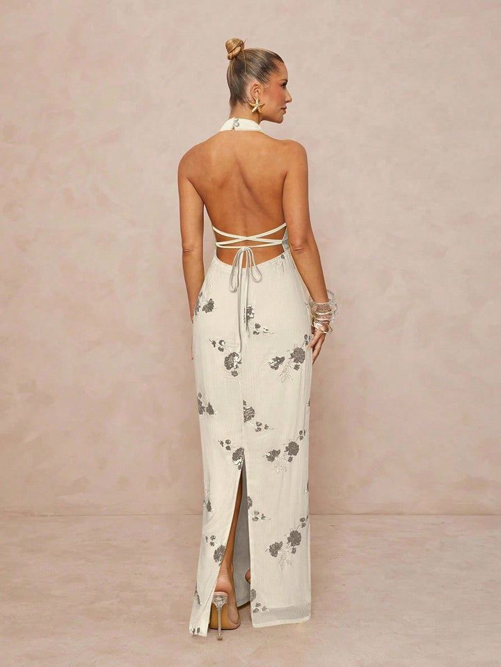 Rochie maxi SHEIN, portocaliu