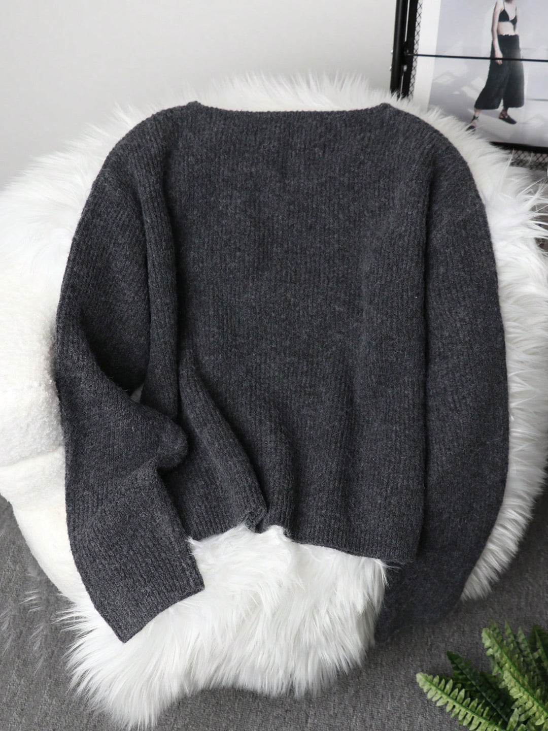 Cardigan SHEIN, gri