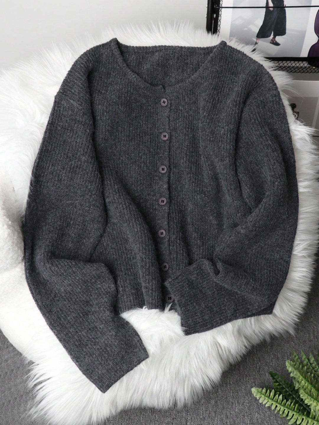 Cardigan SHEIN, gri