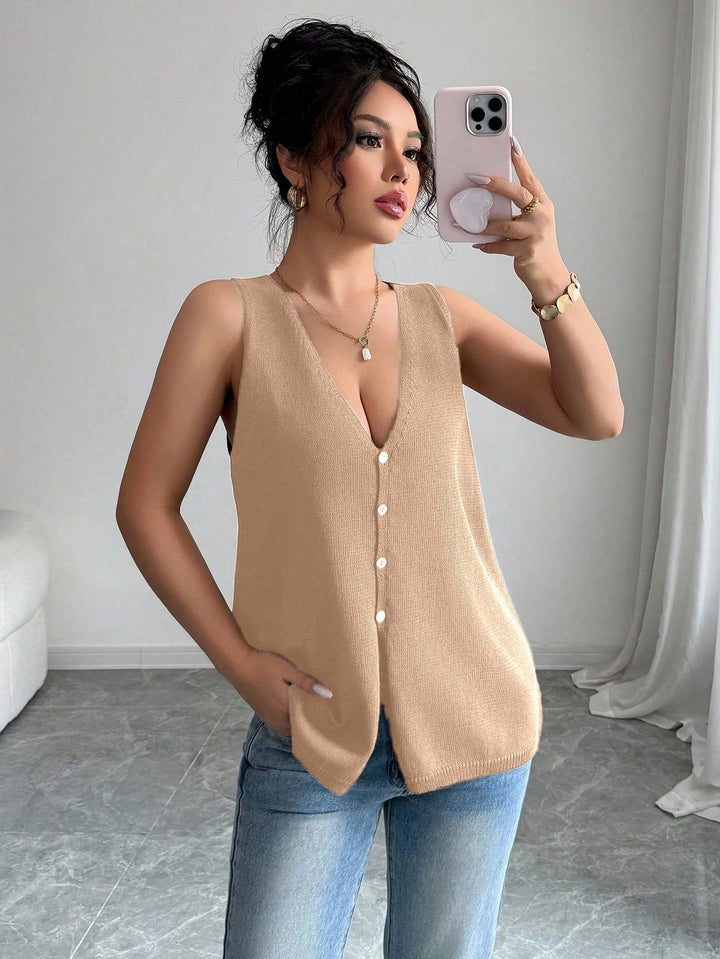 SHEIN mellény, khaki
