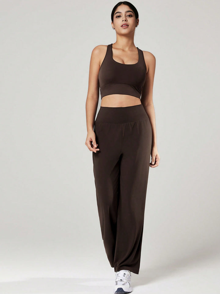 Pantaloni SHEIN, maro