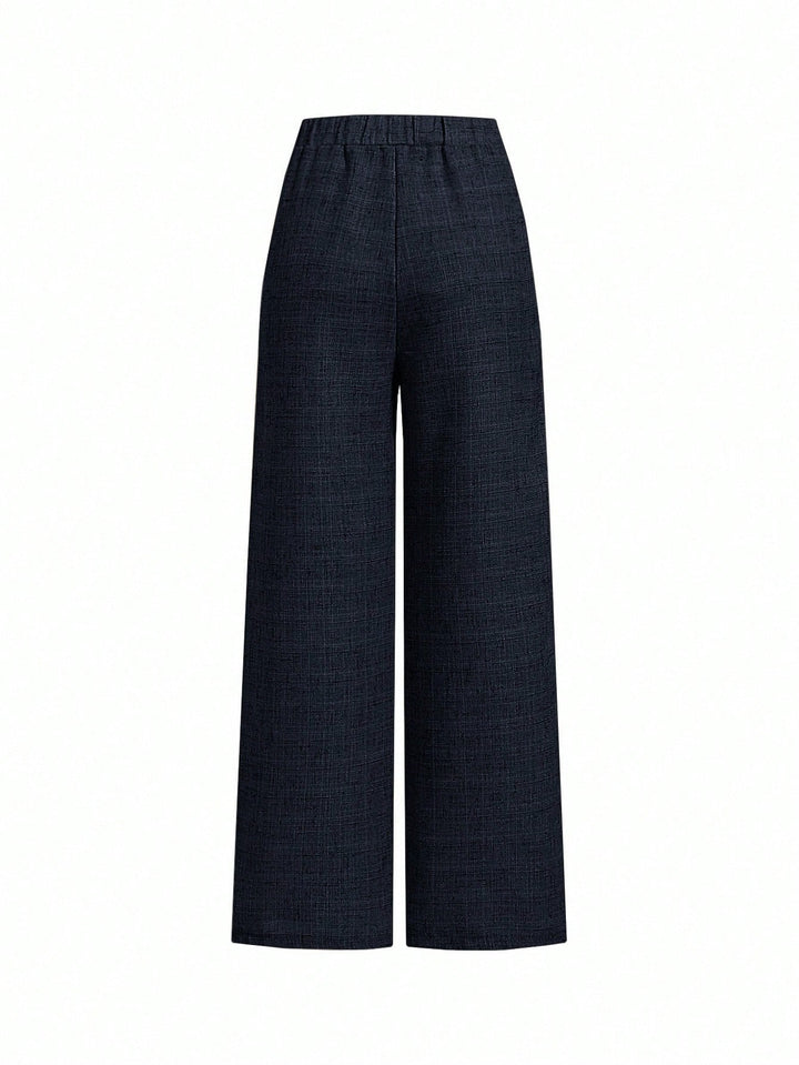 Pantaloni SHEIN, bleumarin