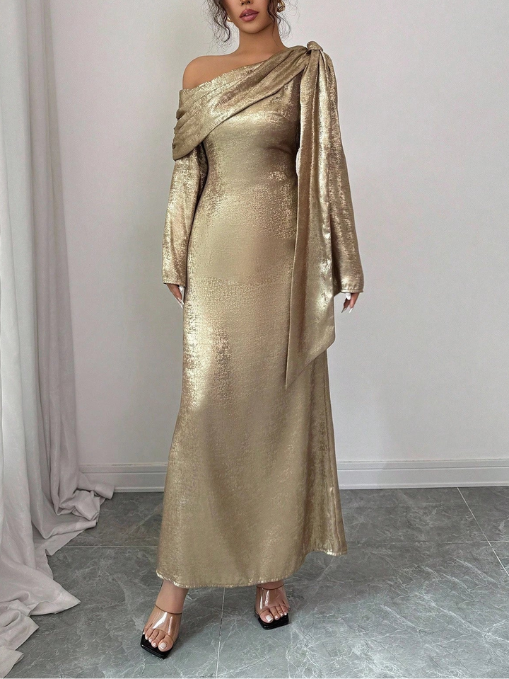Rochie de ocazie Shein, auriu