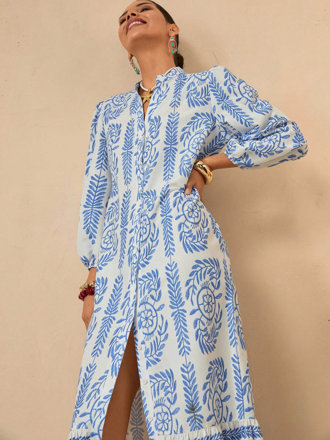 Rochie maxi SHEIN, albastru