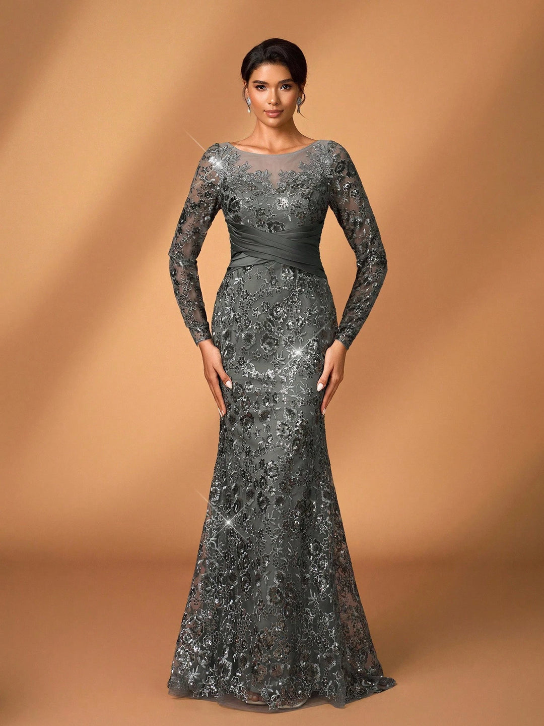 Rochie de ocazie SHEIN, gri