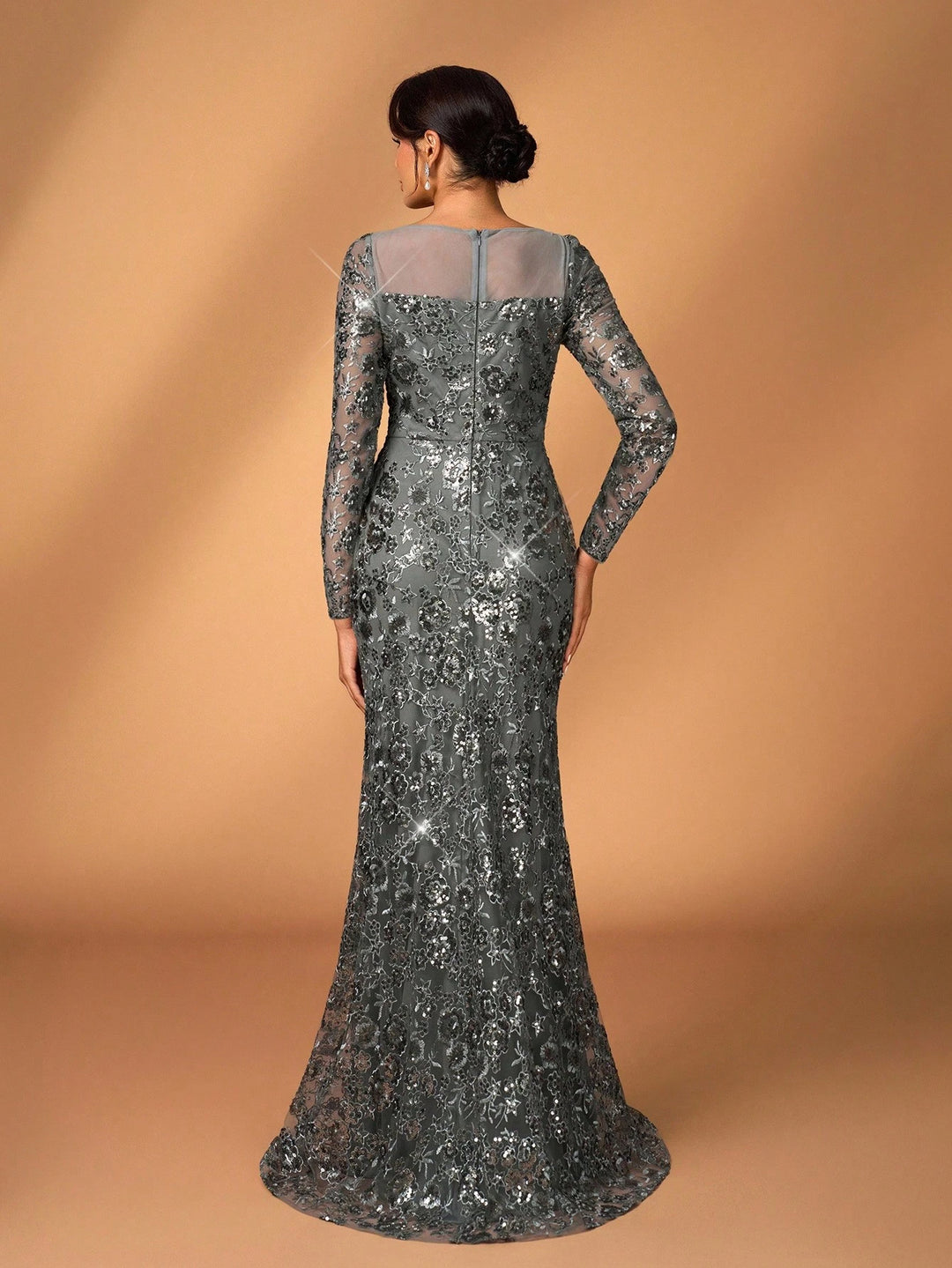 Rochie de ocazie SHEIN, gri