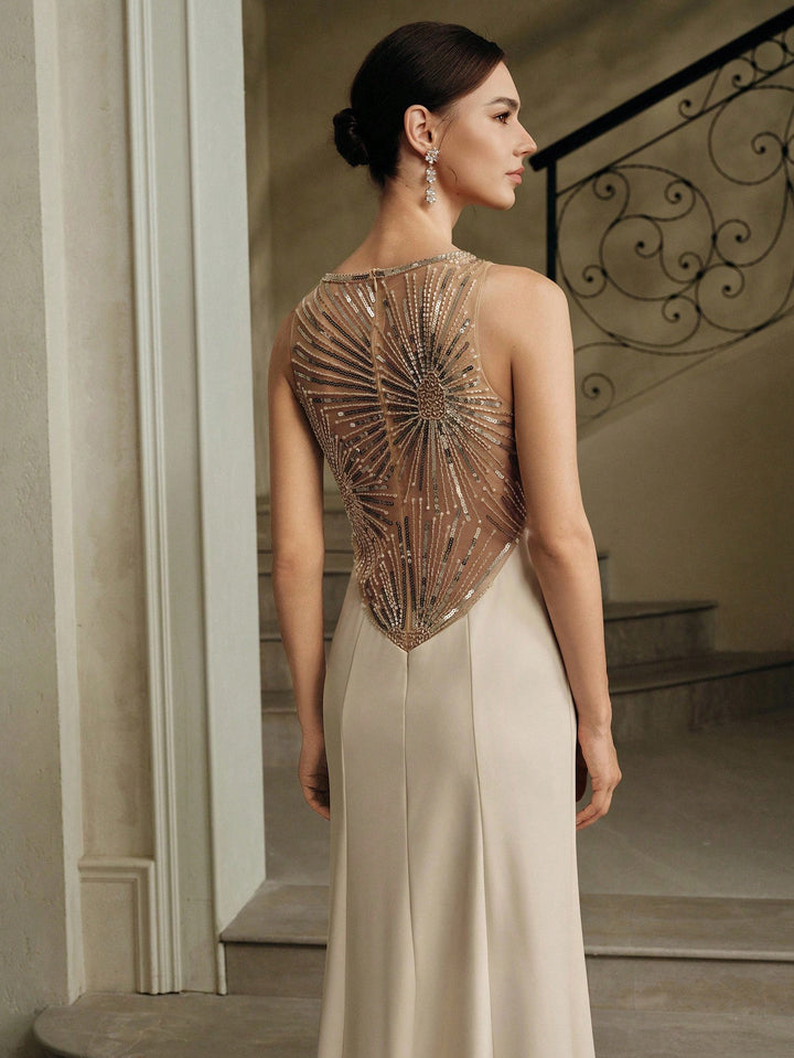 Rochie maxi SHEIN, portocaliu