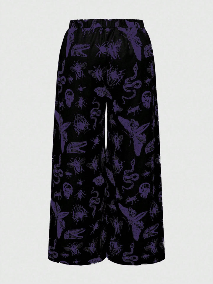 Pantaloni SHEIN, mov