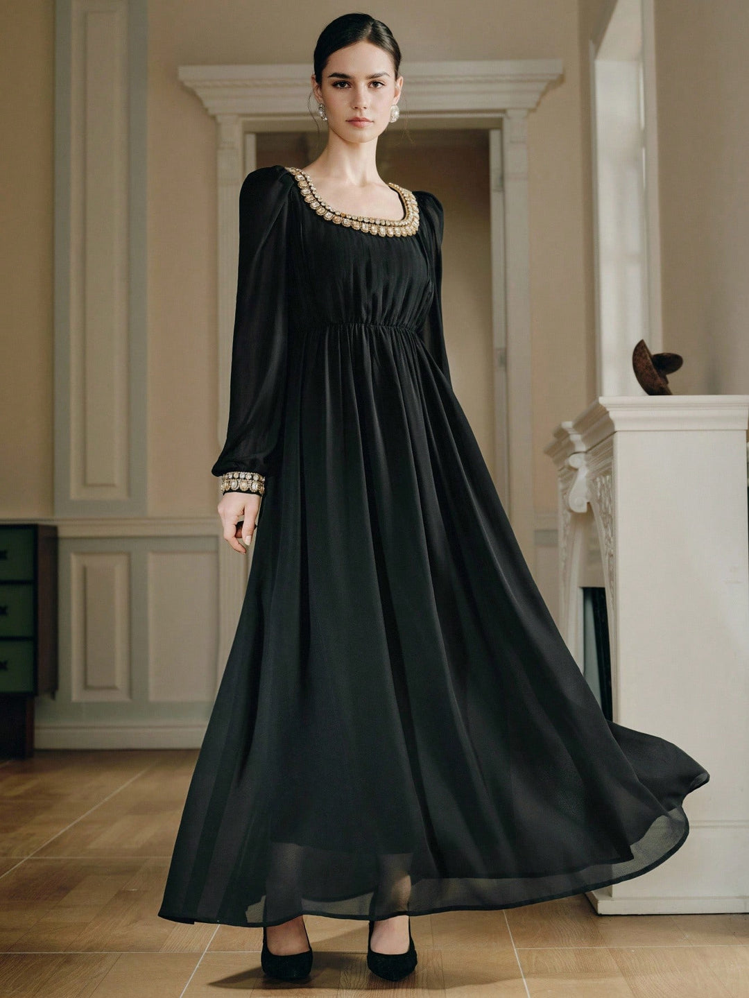 Rochie maxi SHEIN, negru