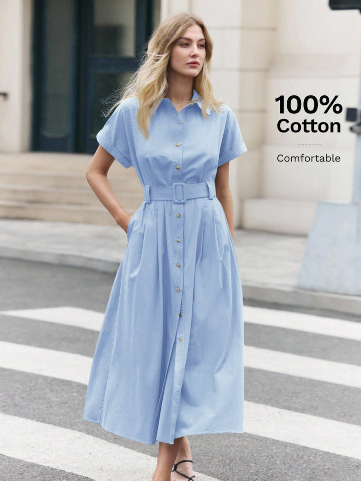 Rochie midi SHEIN, albastru