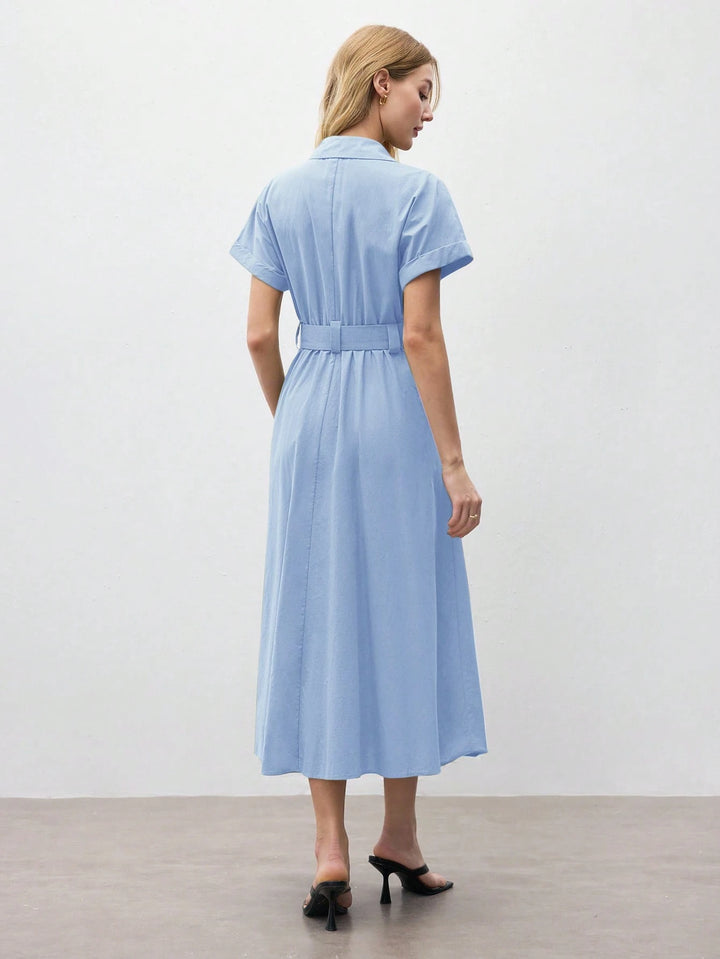 Rochie midi SHEIN, albastru