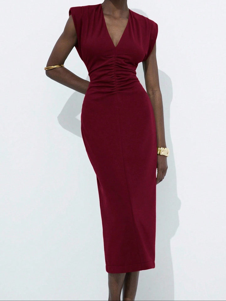 Rochie midi SHEIN, vișiniu