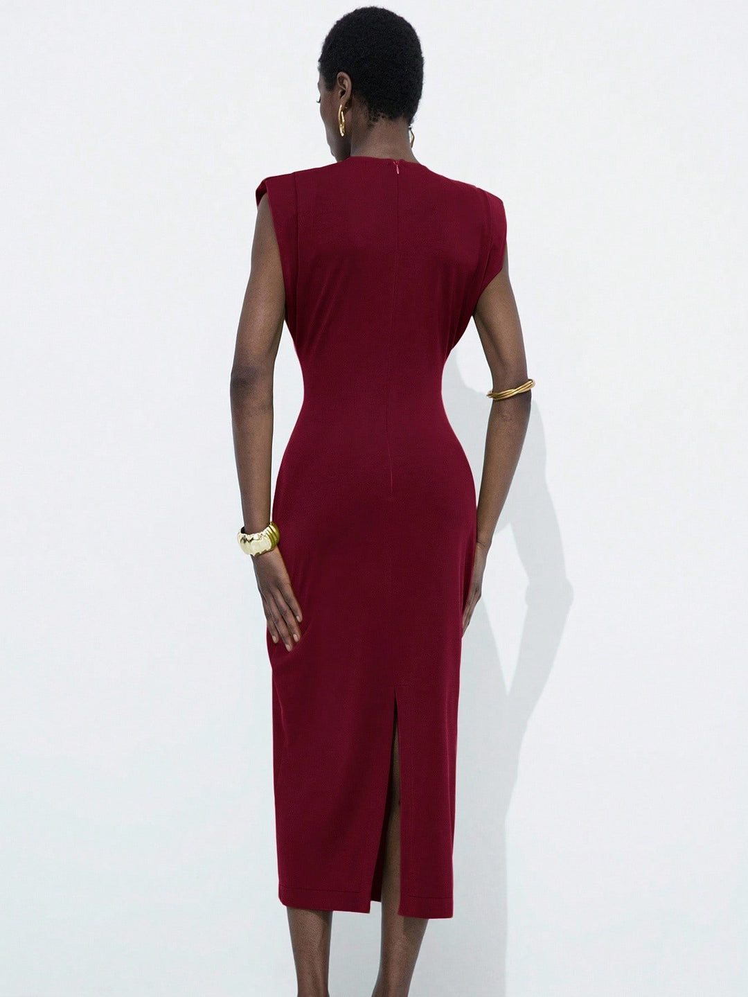 Rochie midi SHEIN, vișiniu