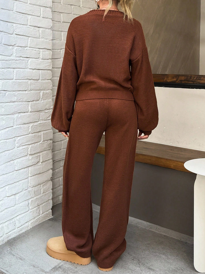 Pantaloni SHEIN, maro