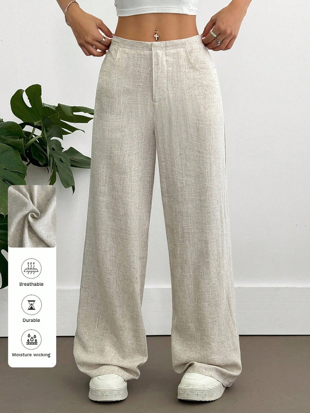 Pantaloni Shein, bej
