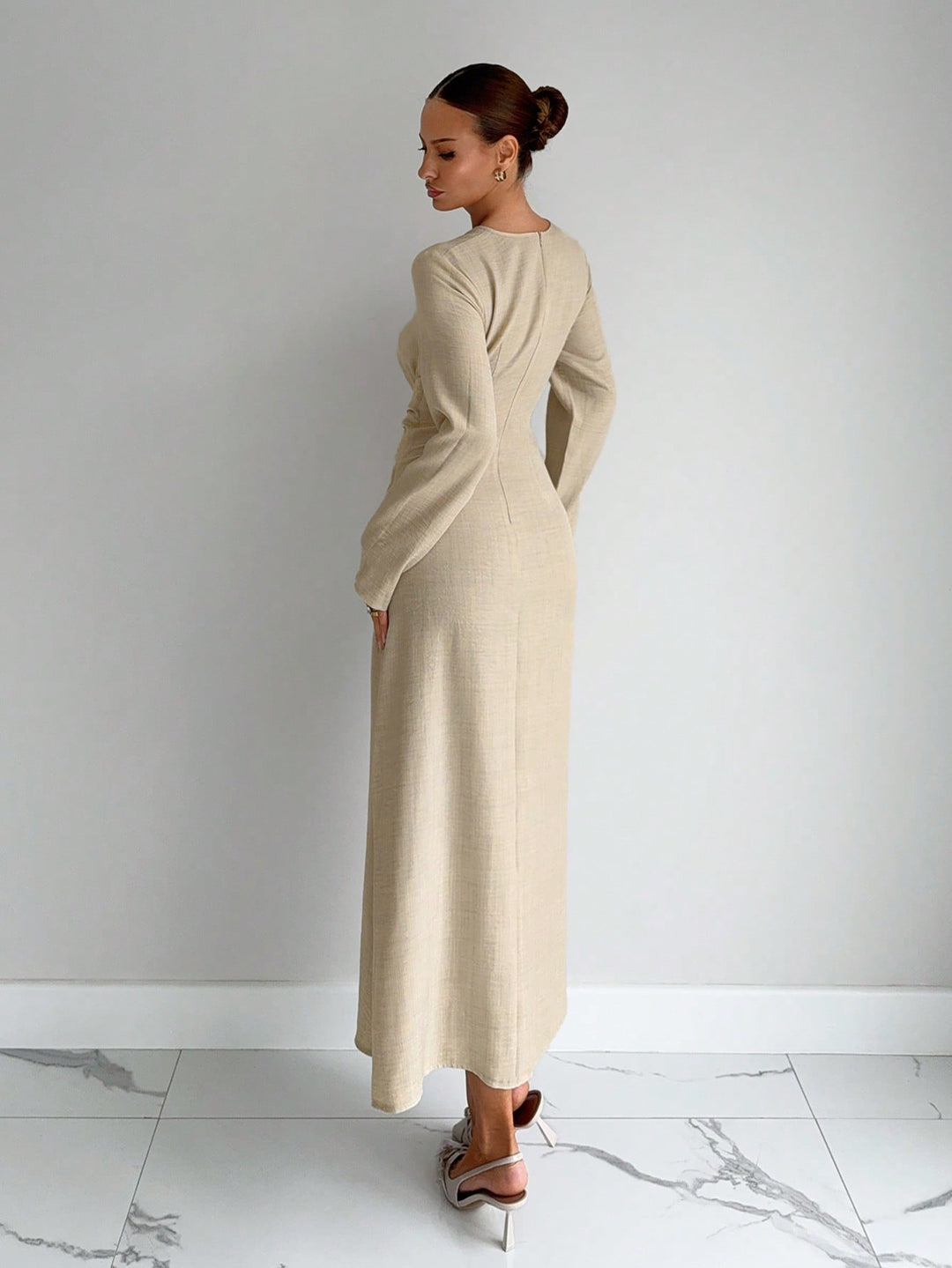 Rochie maxi SHEIN, bej