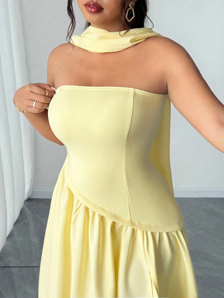 Rochie maxi SHEIN, galben