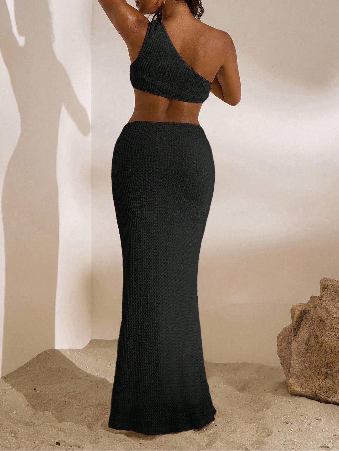 SHEIN Maxi ruha, fekete