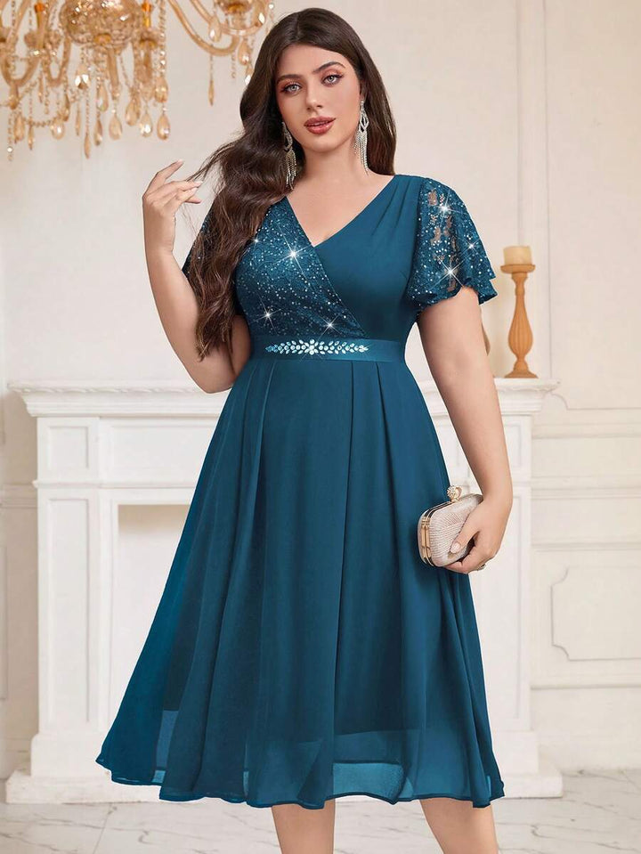 Rochie midi SHEIN, albastru
