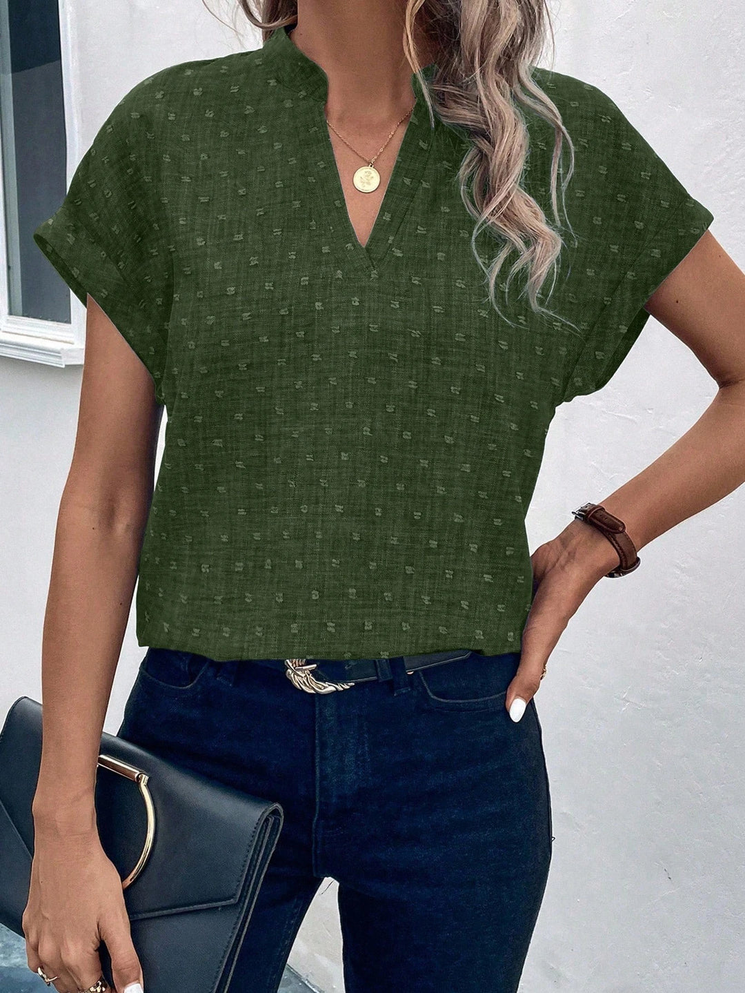 Bluză Shein, verde