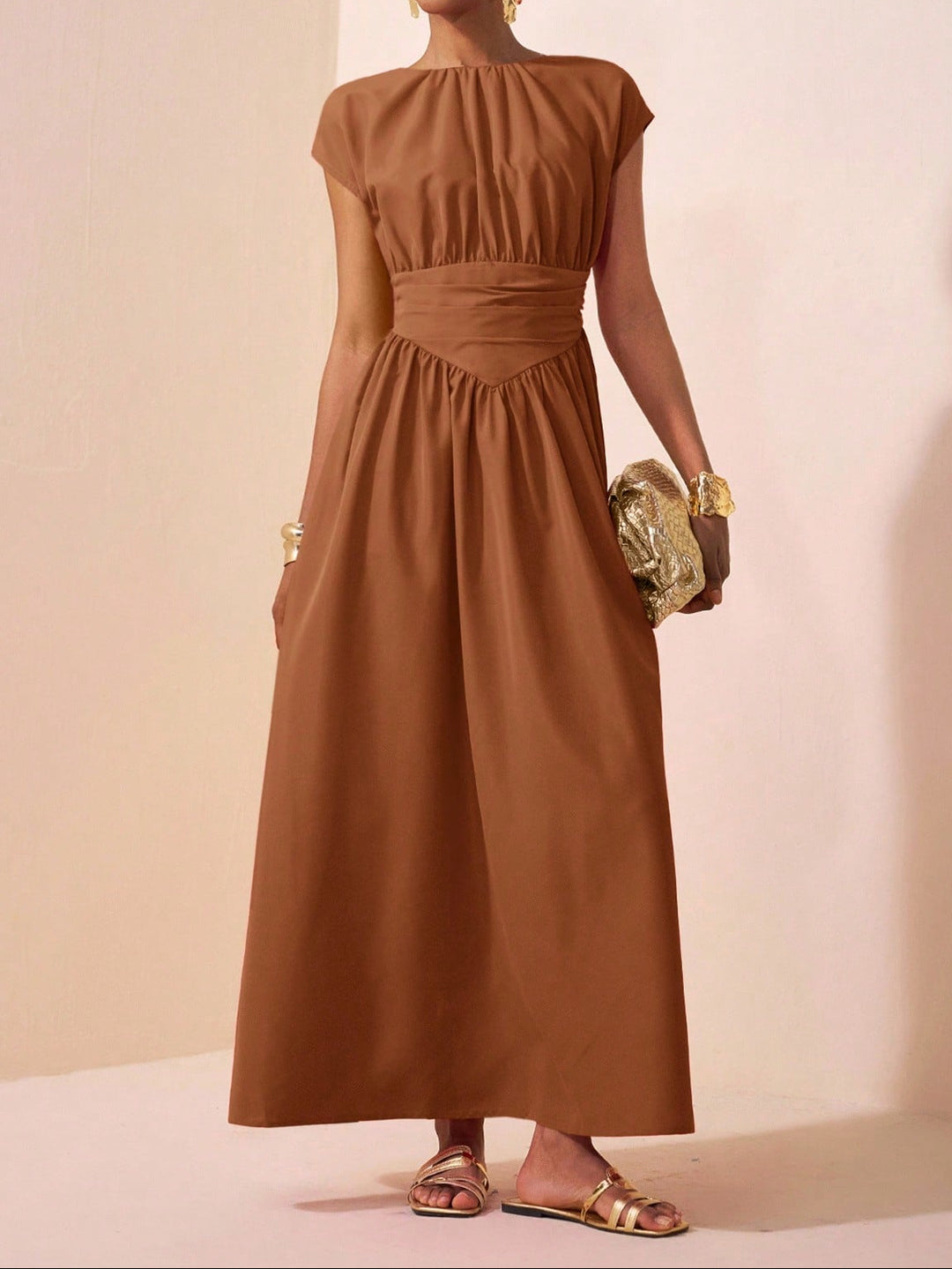 Rochie maxi Shein, maro