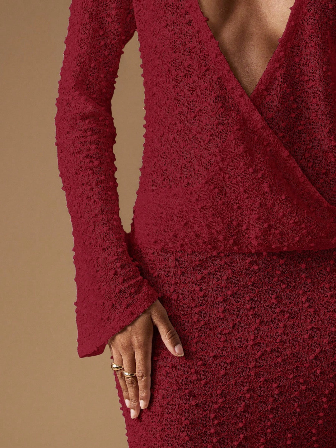 Rochie maxi Shein, vișiniu