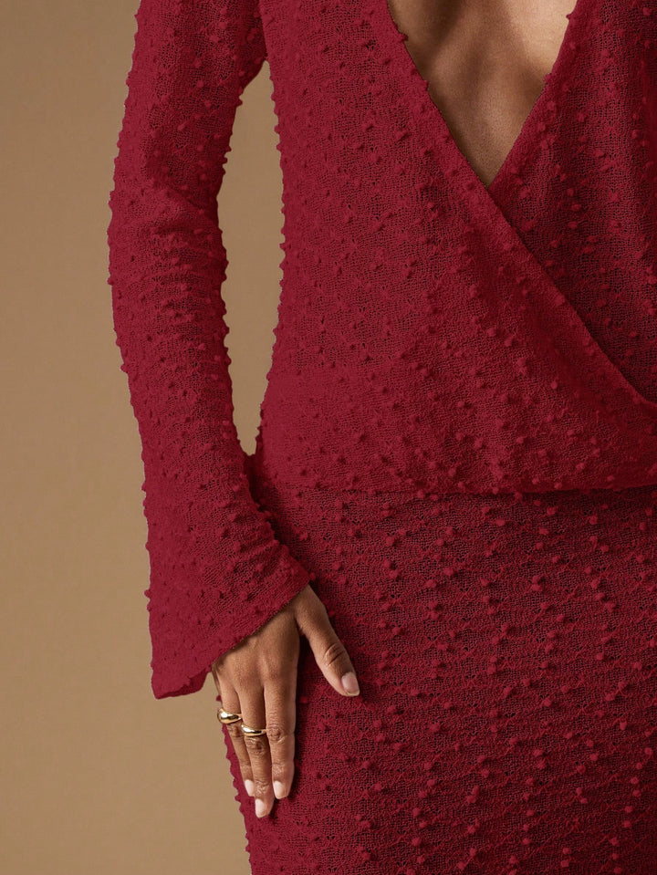 Rochie maxi Shein, vișiniu