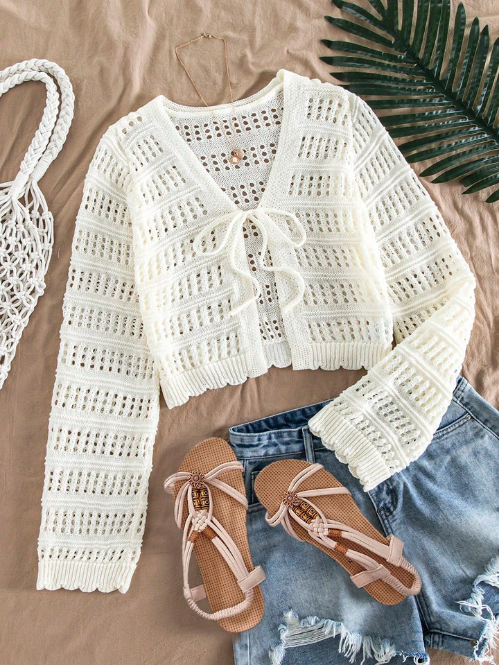 Cardigan SHEIN, crem