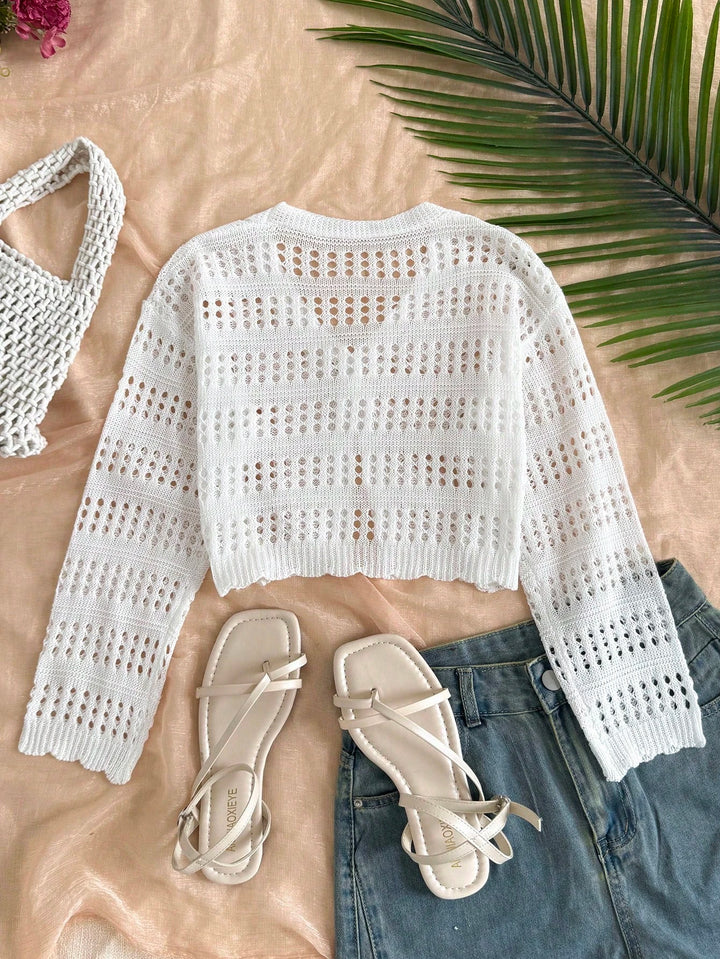 Cardigan SHEIN, crem