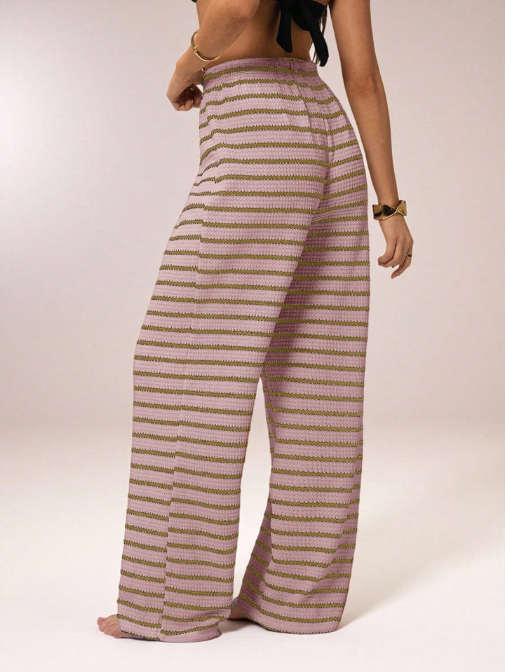 Pantaloni SHEIN, roz