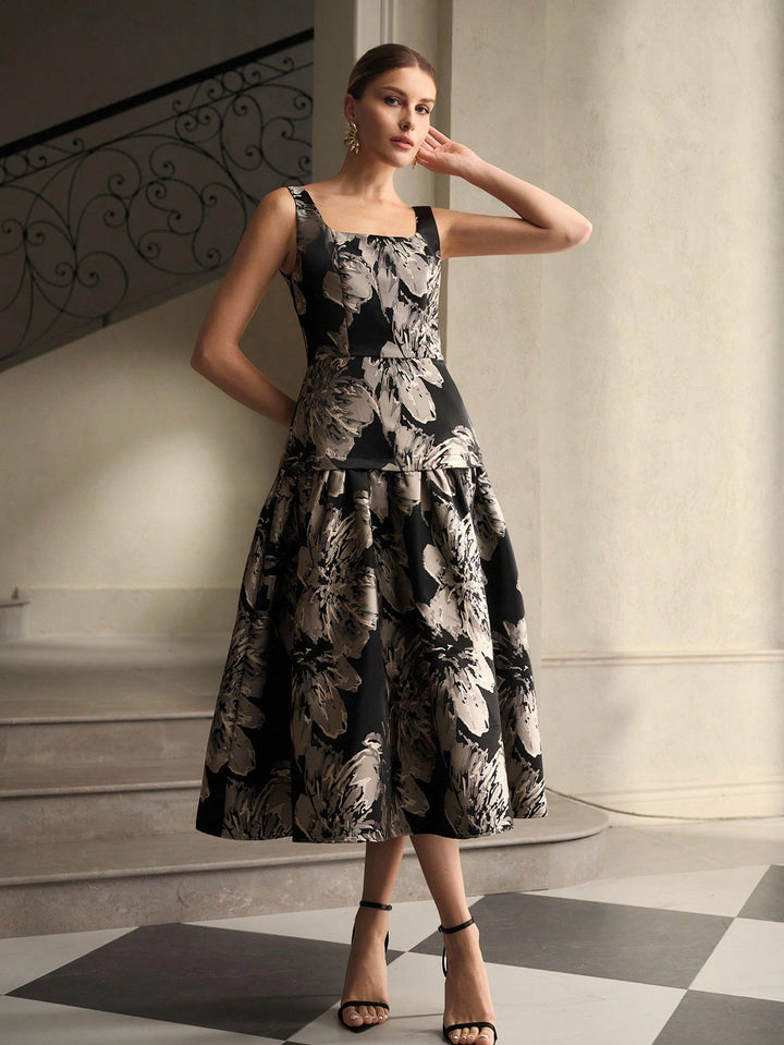 Rochie midi SHEIN, negru