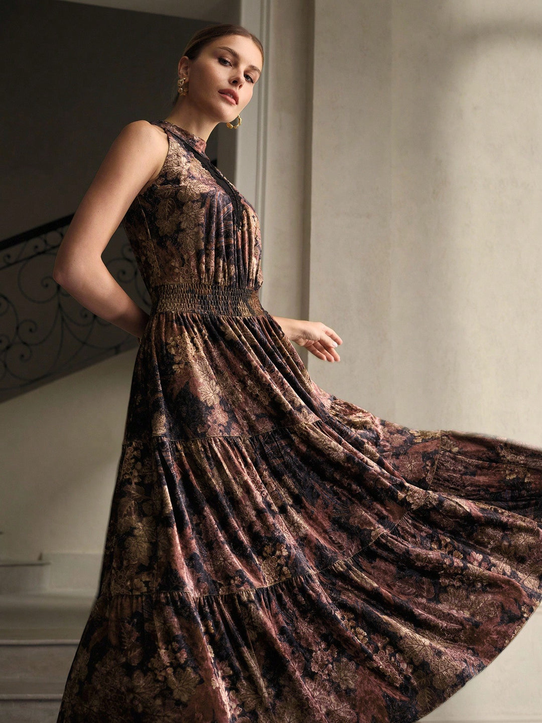 Rochie midi SHEIN, mix culori