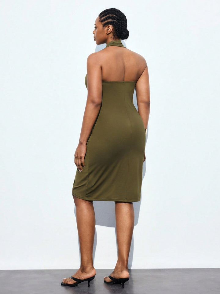 Rochie SHEIN, kaki