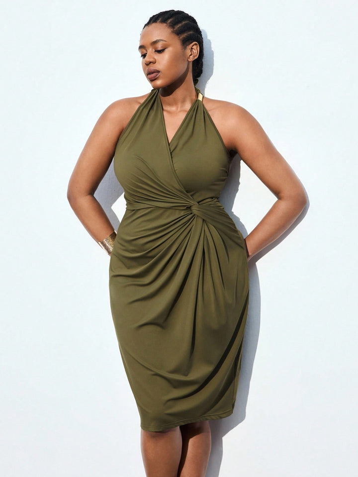 Rochie SHEIN, kaki