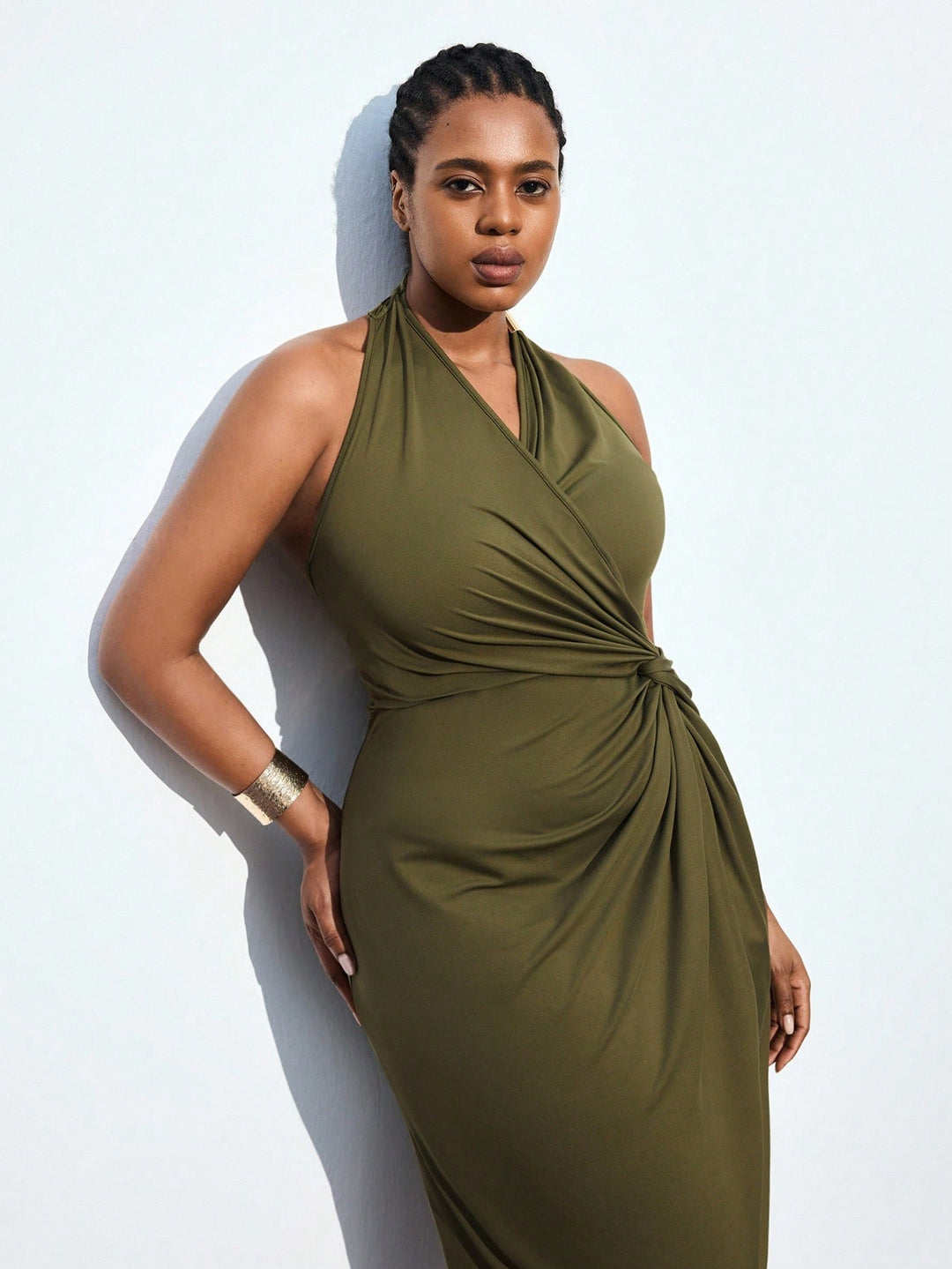 Rochie SHEIN, kaki