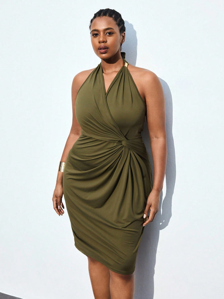 Rochie SHEIN, kaki