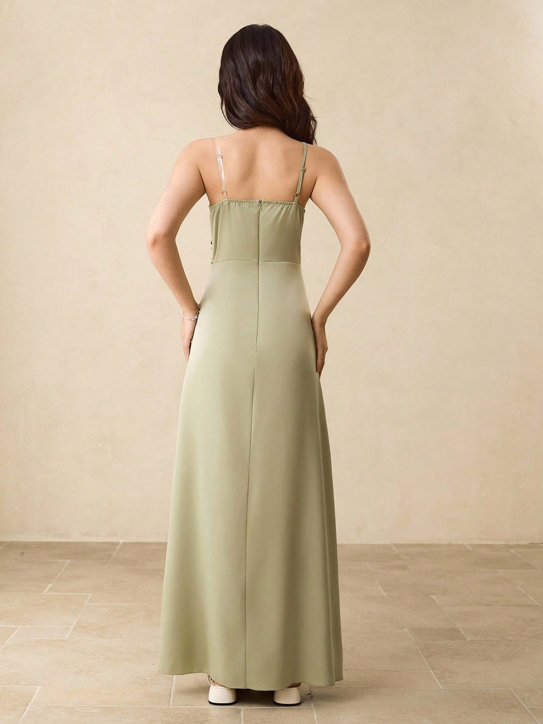 Rochie maxi SHEIN, verde