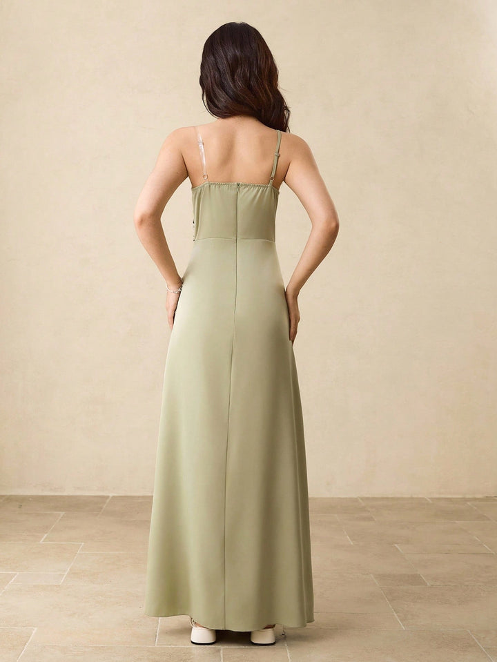 Rochie maxi SHEIN, verde
