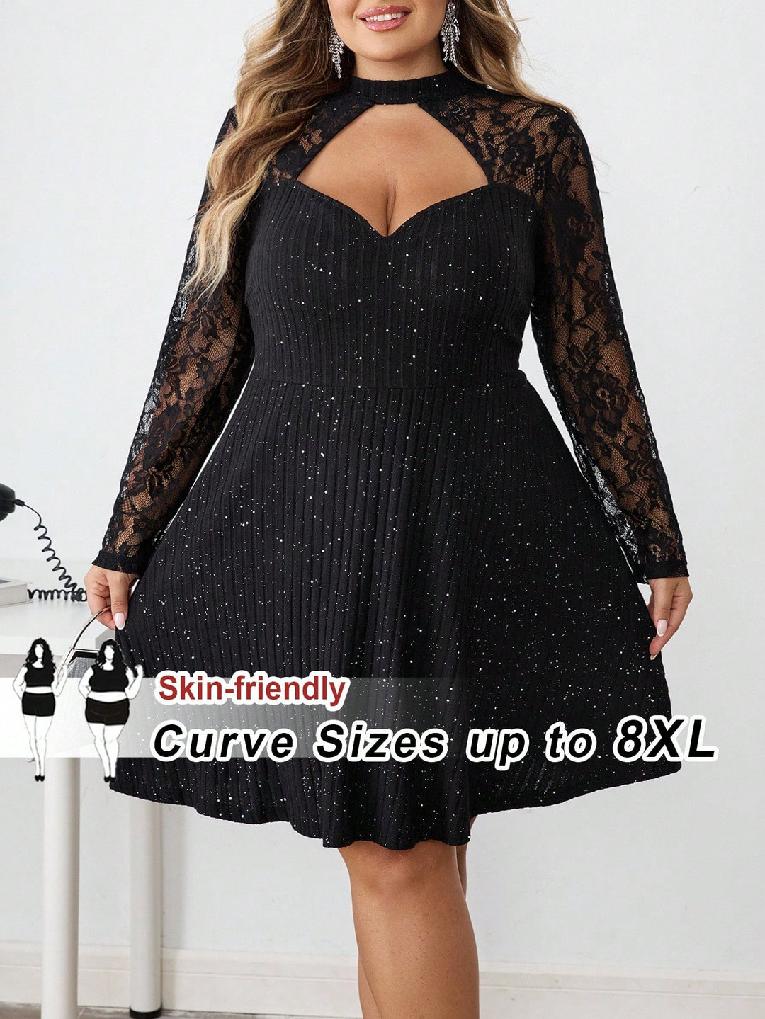 Rochie mini SHEIN, negru